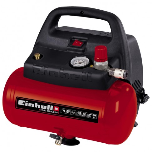 Compressore portatile Einhell TC-AC 190/6/8 OF 1100W con serbatoio da 6lt Einhell - 1