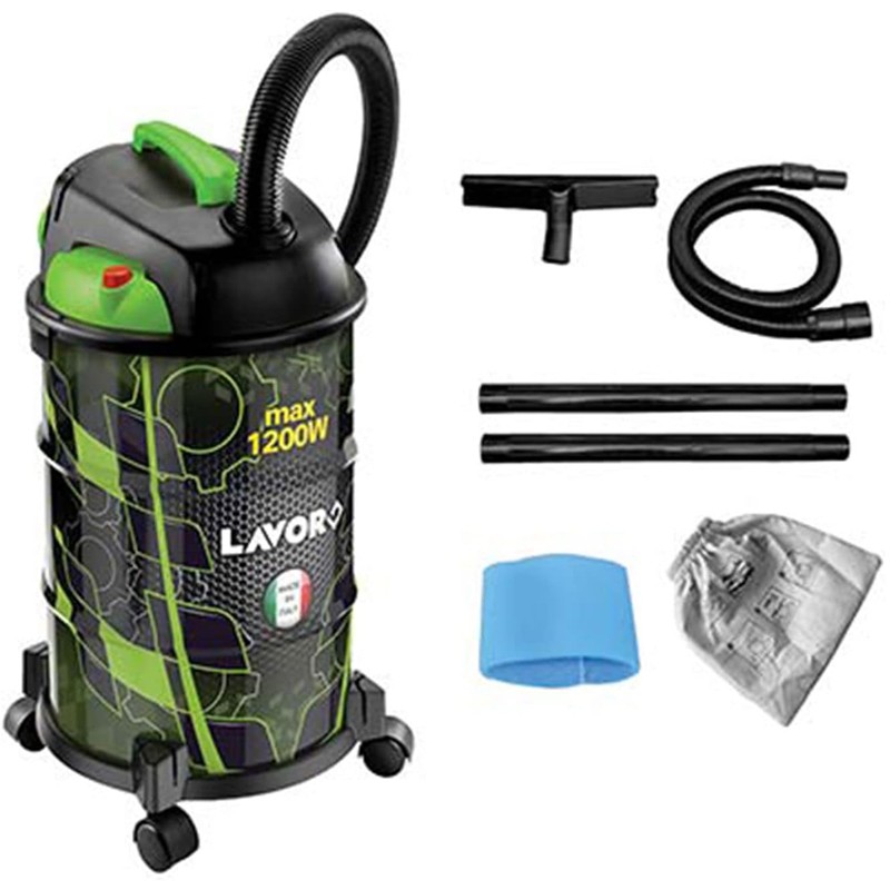 Aspiratore solidi/liquidi Lavor Rudy 30 S con serbatoio in acciaio da 30 litri Lavor - 1 Aspiratore solidi/liquidi Lavor Rudy 30 S con serbatoio in acciaio da 30 litri Lavor - 1