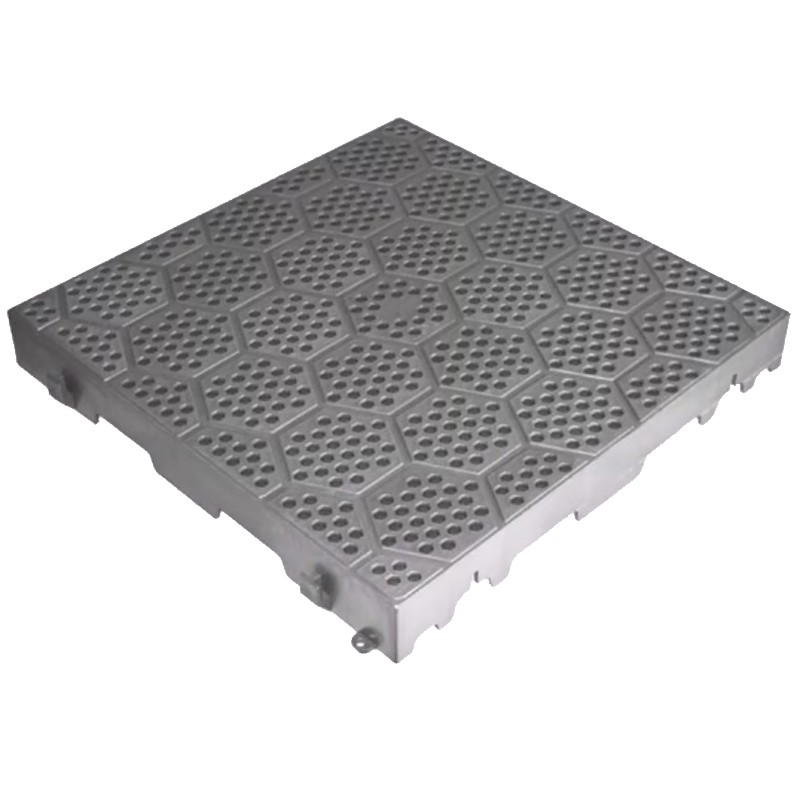 Mattonella forata grigia Dakota 400x400x50mm per giardino ed aree esterne Dakota - 1 Mattonella forata grigia Dakota 400x400x50mm per giardino ed aree esterne Dakota - 1