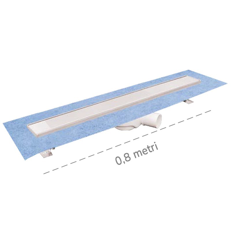 Canaletta per doccia a pavimento Dakota Dakua+ Plus DUO, 78x800mm Dakota - 1 Canaletta per doccia a pavimento Dakota Dakua+ Plus DUO, 78x800mm Dakota - 1