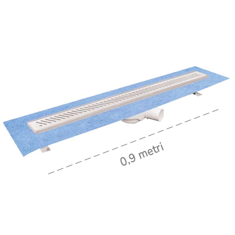 Canaletta per doccia a pavimento Dakota Dakua+ Plus OBLI, 78x900mm Dakota - 1 Canaletta per doccia a pavimento Dakota Dakua+ Plus OBLI, 78x900mm Dakota - 1