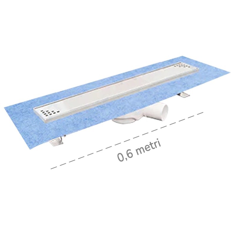 Canaletta per doccia a pavimento Dakota Dakua+ Base Square, 78x600mm Dakota - 1 Canaletta per doccia a pavimento Dakota Dakua+ Base Square, 78x600mm Dakota - 1