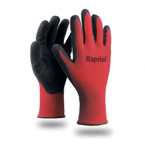 Toolant 6 Guanti Da Lavoro Con Rivestimento In Nitrile - Antiscivolo, Resistenti A Olio E Touchscreen (Rosso/Nero, XXL)
