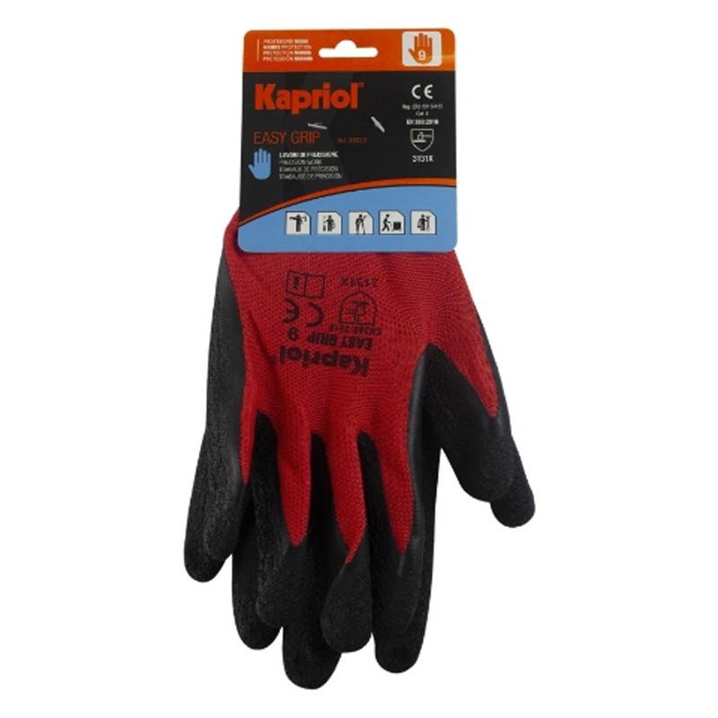 Guanti da lavoro Kapriol Easy Grip in poliestere per manutenzione generale, tg. 9-10 (6paia) Kapriol - 2 Guanti da lavoro Kapriol Easy Grip in poliestere per manutenzione generale, tg. 9-10 (6paia) Kapriol - 2