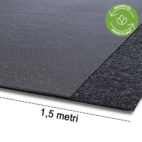 Isolante acustico sottomassetto Isolmant UnderPlus Black.E 7mm a spessore ridotto, 1,5x50mt (75m²) Isolmant - 1