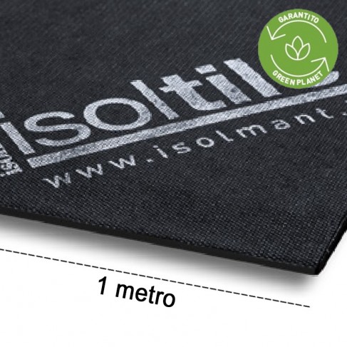 Isolante acustico sottopavimento Isolmant IsolTile AD 2mm con adesivo, rotolo 1x20mt (20m²) Isolmant - 1