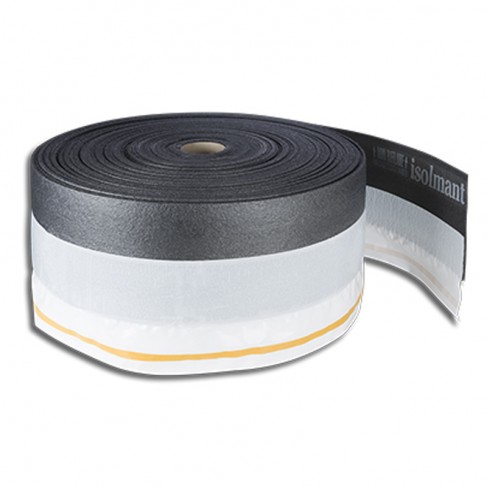 Fascia perimetrale adesiva Isolmant Tecnica a doppio spessore, 28cm x 50m (4pz) Isolmant - 1