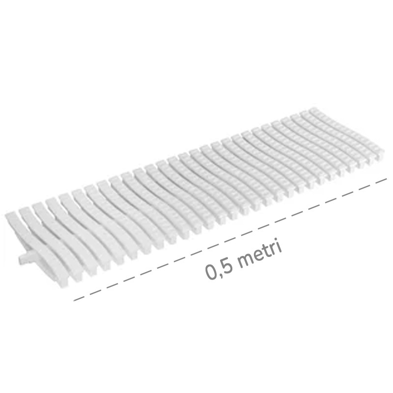 Griglia Dakota Snake 0,5mt 130x20mm per deflusso acqua piscine a sfioro Dakota - 1 Griglia Dakota Snake 0,5mt 130x20mm per deflusso acqua piscine a sfioro Dakota - 1