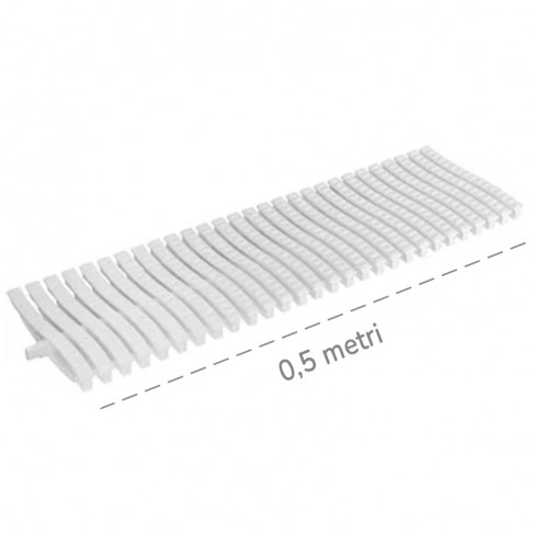 Griglia Dakota Snake 0,5mt 200x20mm per deflusso acqua piscine a sfioro Dakota - 1