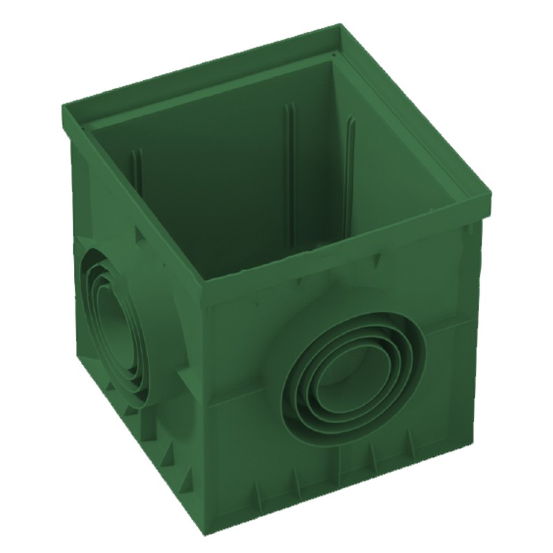 Pozzetto di ispezione Dakota Plus 250x250mm in polipropilene verde Dakota - 1 Pozzetto di ispezione Dakota Plus 250x250mm in polipropilene verde Dakota - 1