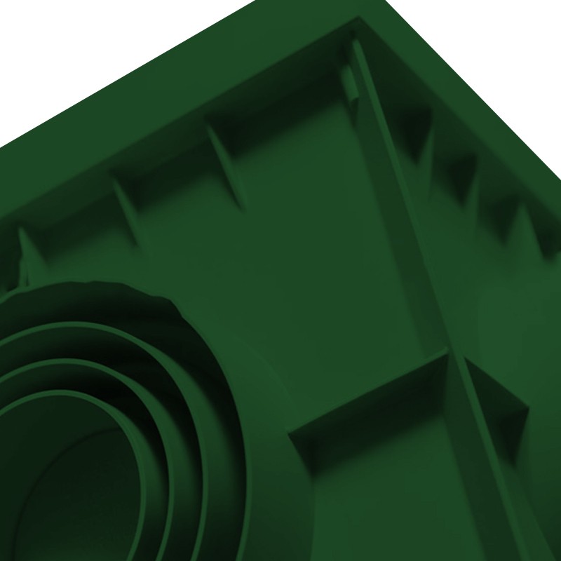 Pozzetto di ispezione Dakota Plus 250x250mm in polipropilene verde Dakota - 3 Pozzetto di ispezione Dakota Plus 250x250mm in polipropilene verde Dakota - 3