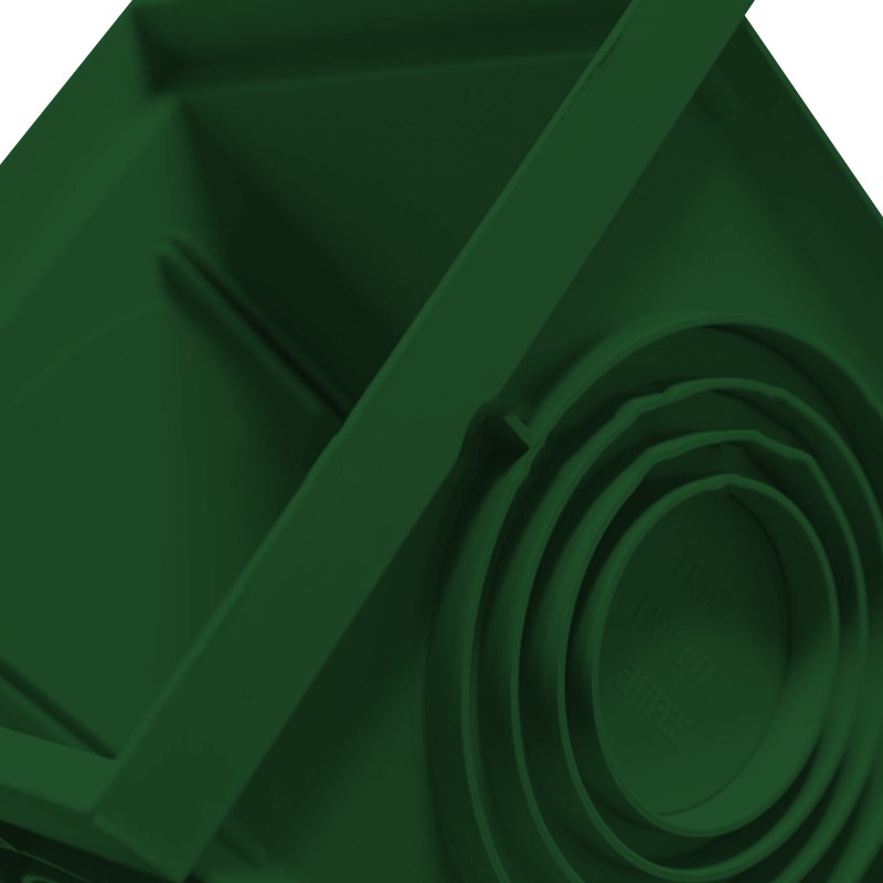 Pozzetto di ispezione Dakota Plus 250x250mm in polipropilene verde Dakota - 4 Pozzetto di ispezione Dakota Plus 250x250mm in polipropilene verde Dakota - 4