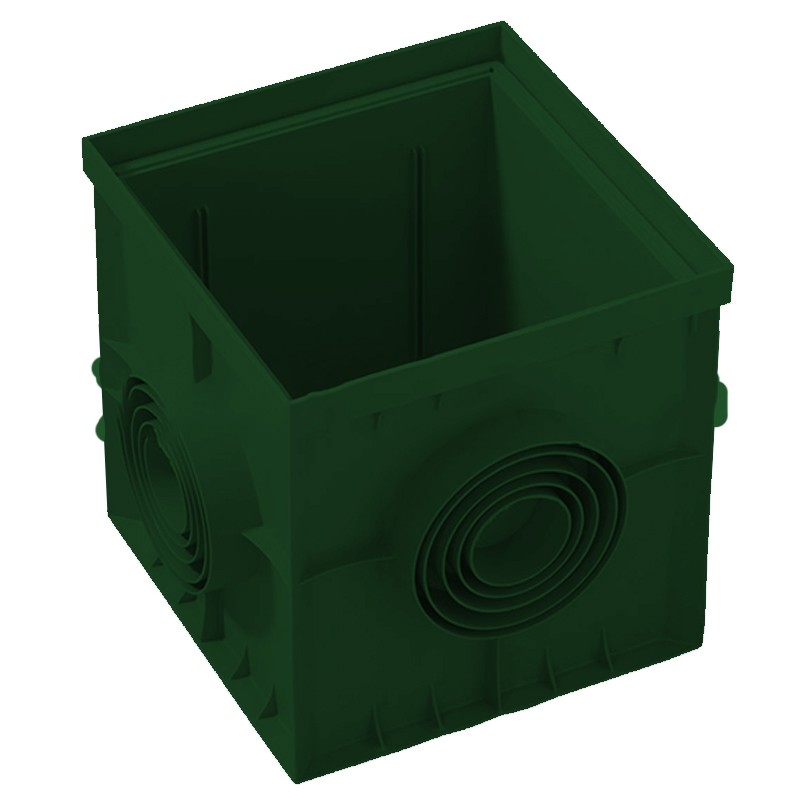 Pozzetto di ispezione Dakota Plus 300x300mm in polipropilene verde Dakota - 1 Pozzetto di ispezione Dakota Plus 300x300mm in polipropilene verde Dakota - 1