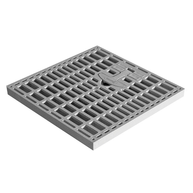 Coperchio a griglia con maniglia Dakota 200x200mm grigio per pozzetto ispezione Dakota - 1