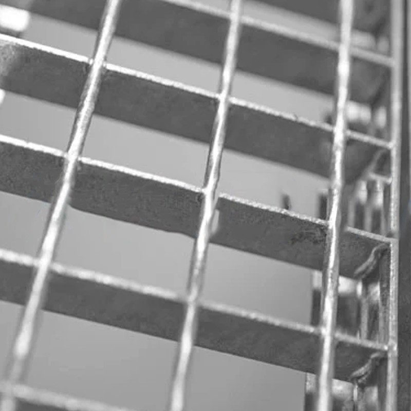 Griglia rettangolare con telaio Dakota 1000x400mm Classe 1 in acciaio zincato per raccolta acqua Dakota - 4