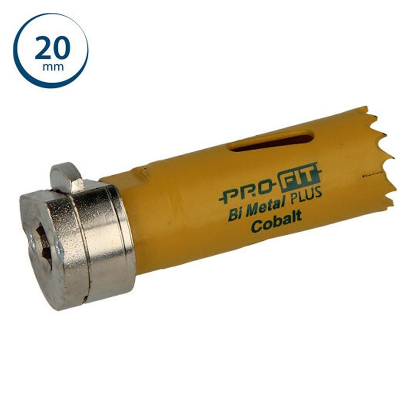 Sega a tazza ProFit BiMetal Plus Click&Drill passo regolare per foratura lamiere metalliche, 20mm ProFit - 1 Sega a tazza ProFit BiMetal Plus Click&Drill passo regolare per foratura lamiere metalliche, 20mm ProFit - 1