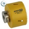 Sega a tazza ProFit BiMetal Plus Click&Drill passo regolare per foratura lamiere metalliche, 70mm Sega a tazza ProFit BiMetal Plus Click&Drill passo regolare per foratura lamiere metalliche, 70mm