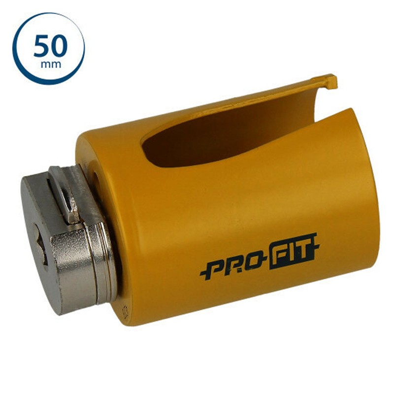 Sega a tazza ProFit Multi Purpose Click&Drill per legno, pietra, cartongesso, 50mm Sega a tazza ProFit Multi Purpose Click&Drill per legno, pietra, cartongesso, 50mm