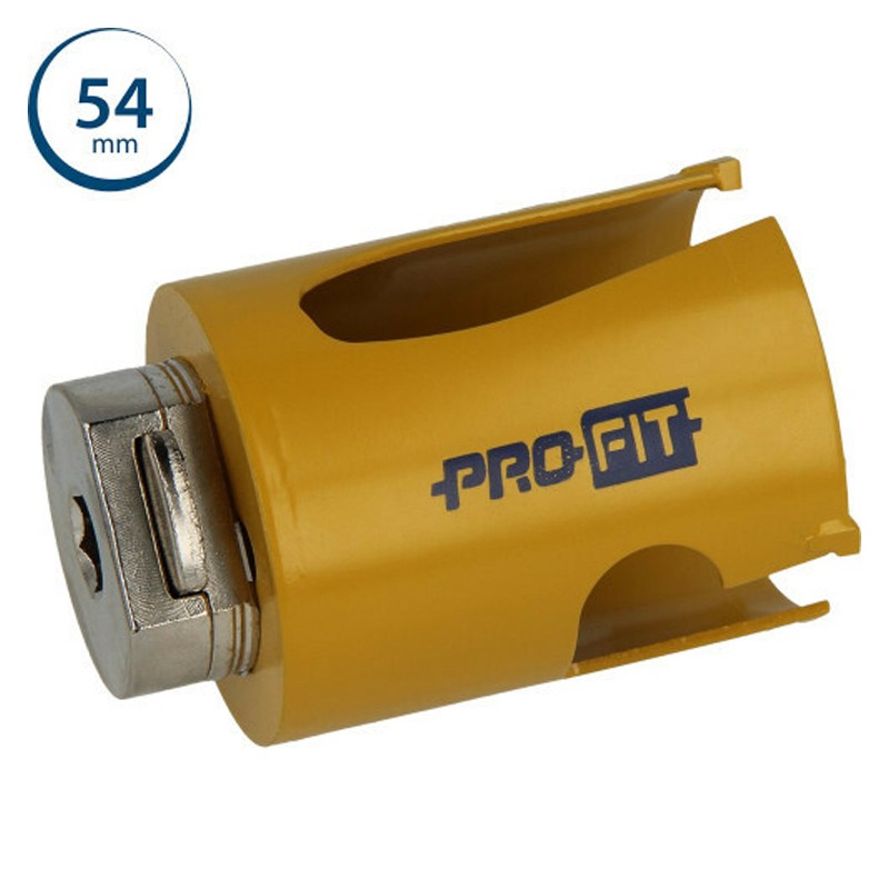 Sega a tazza ProFit Multi Purpose Click&Drill per legno, pietra, cartongesso, 54mm Sega a tazza ProFit Multi Purpose Click&Drill per legno, pietra, cartongesso, 54mm