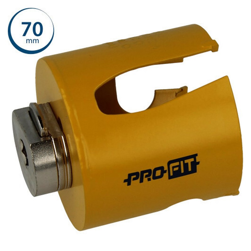 Sega a tazza ProFit Multi Purpose Click&Drill per legno, pietra, cartongesso, 70mm Sega a tazza ProFit Multi Purpose Click&Drill per legno, pietra, cartongesso, 70mm