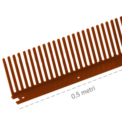 Fermapasseri a pettine Dakota 150x500mm in polipropilene rosso (400pz) Dakota - 1