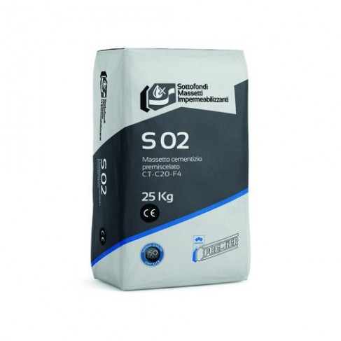 Massetto cementizio Premier S02 premiscelato per interni ed esterni ( Sacco da 25 Kg) Premier - 1