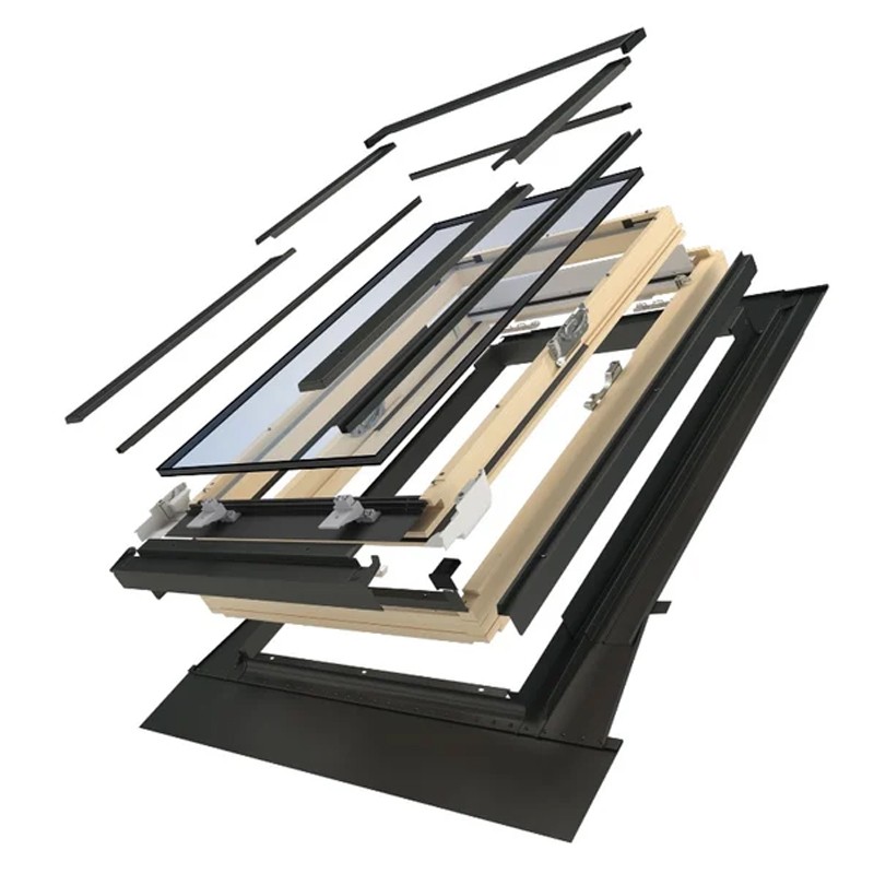 Finestra da tetto apertura a bilico Dakota DK 500V 780x980mm con raccordo universale Dakota - 4 Finestra da tetto apertura a bilico Dakota DK 500V 780x980mm con raccordo universale Dakota - 4