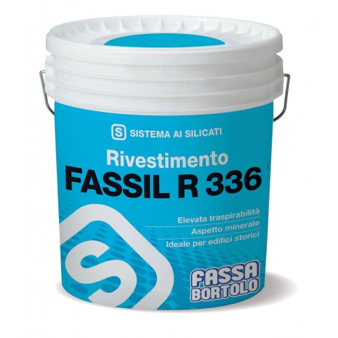 Rivestimento Fassa FASSIL R336 minerale ai silicati rustico 1 mm(Secchio da 25 Kg) Fassa Bortolo - 1