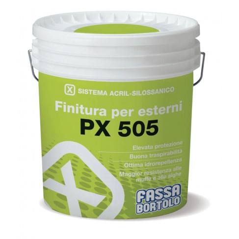 Finitura Fassa PX505 acril-silossanica riempitiva bianca (Secchio da 5 e 14 lt) Fassa Bortolo - 1