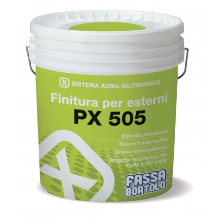 Finitura Fassa PX505 acril-silossanica riempitiva bianca (Secchio da 5 e 14 lt) Fassa Bortolo - 1