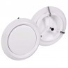 Valvola di ventilazione fissa Dakota 125mm con molla e diffusore regolabile in ABS bianco opaco Valvola di ventilazione fissa Dakota 125mm con molla e diffusore regolabile in ABS bianco opaco
