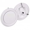 Valvola di ventilazione fissa Dakota 125mm con molla e diffusore regolabile in ABS bianco opaco Valvola di ventilazione fissa Dakota 125mm con molla e diffusore regolabile in ABS bianco opaco
