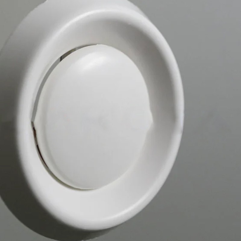 Valvola di ventilazione fissa Dakota 150/160mm con molla e diffusore regolabile in ABS bianco opaco Dakota - 2 Valvola di ventilazione fissa Dakota 150/160mm con molla e diffusore regolabile in ABS bianco opaco Dakota - 2