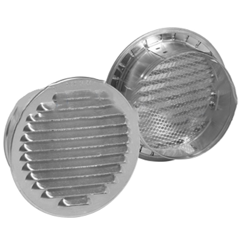 Griglia di ventilazione fissa tonda Dakota in alluminio, Ø160mm Griglia di ventilazione fissa tonda Dakota in alluminio, Ø160mm
