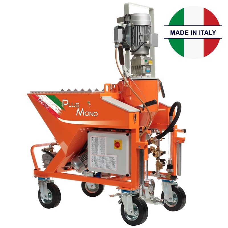 Intonacatrice continua Mixer Plus Mono 3kW 230V con quadro elettronico Intonacatrice continua Mixer Plus Mono 3kW 230V con quadro elettronico