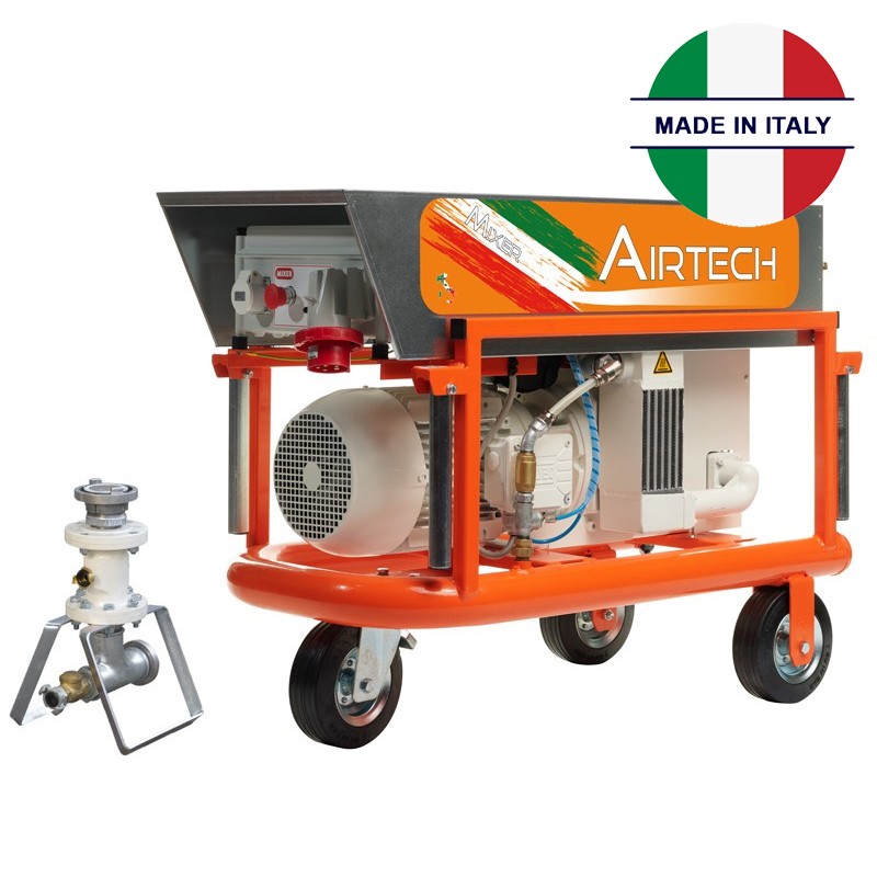 Impianto convogliatore Mixer Airtech Top con compressore Rietschle e sistema di pulizia automatico, 5,5-8kW Impianto convogliatore Mixer Airtech Top con compressore Rietschle e sistema di pulizia automatico, 5,5-8kW