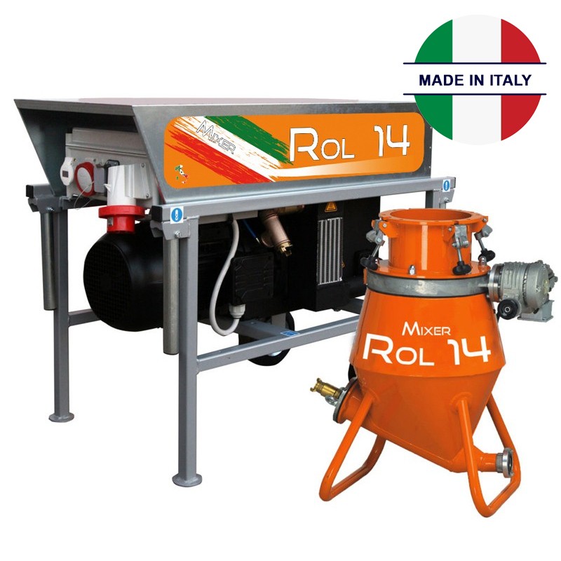 Impianto convogliatore Mixer Rol 14 compressore Rietschle per materiale in polvere e premiscelato, 5,5-8kW Impianto convogliatore Mixer Rol 14 compressore Rietschle per materiale in polvere e premiscelato, 5,5-8kW