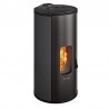 Stufa a pellet ermetica TermoVana Louvre 9 PJ Nera con scarico Poujolat, 8,8kW Stufa a pellet ermetica TermoVana Louvre 9 PJ Nera con scarico Poujolat, 8,8kW