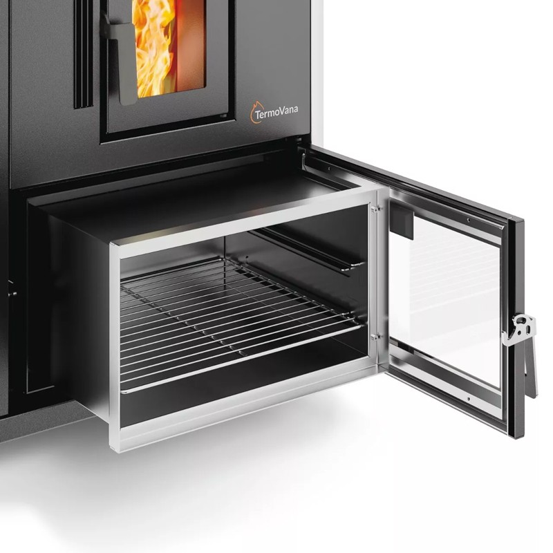 Cucina a pellet TermoVana Desy 9.0 Antracite con sistema di canalizzazione ad 1 motore, 8,8kW Termovana - 3 Cucina a pellet TermoVana Desy 9.0 Antracite con sistema di canalizzazione ad 1 motore, 8,8kW Termovana - 3