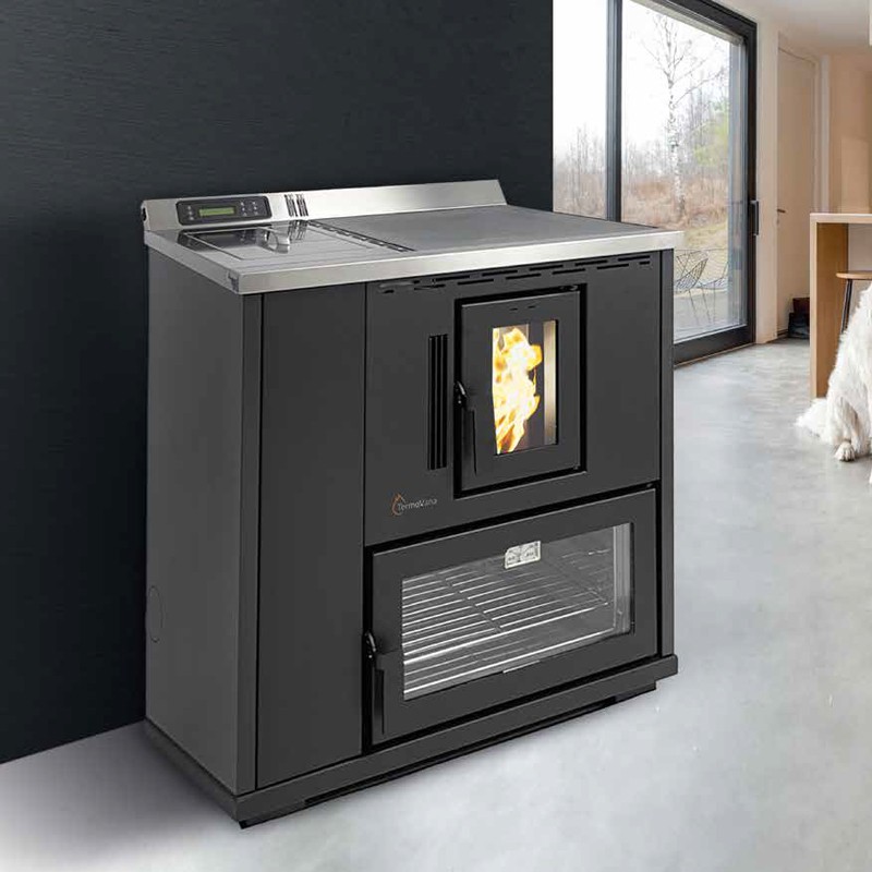 Cucina a pellet TermoVana Desy 9.0 Antracite con sistema di canalizzazione ad 1 motore, 8,8kW Termovana - 5 Cucina a pellet TermoVana Desy 9.0 Antracite con sistema di canalizzazione ad 1 motore, 8,8kW Termovana - 5