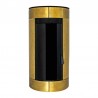 Stufa a pellet ermetica TermoVana Opera 9.0 Metal Line Ottone spazzolato sistema scarico Poujoulat, 8kW Termovana - 2 Stufa a pellet ermetica TermoVana Opera 9.0 Metal Line Ottone spazzolato sistema scarico Poujoulat, 8kW Termovana - 2