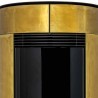 Stufa a pellet ermetica TermoVana Opera 9.0 Metal Line Ottone spazzolato sistema scarico Poujoulat, 8kW Termovana - 4 Stufa a pellet ermetica TermoVana Opera 9.0 Metal Line Ottone spazzolato sistema scarico Poujoulat, 8kW Termovana - 4
