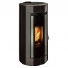 Stufa a pellet ermetica TermoVana Opera 9.0 Glass Line Nera sistema scarico Poujoulat, 8kW Termovana - 1 Stufa a pellet ermetica TermoVana Opera 9.0 Glass Line Nera sistema scarico Poujoulat, 8kW Termovana - 1