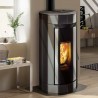 Stufa a pellet ermetica TermoVana Opera 9.0 Glass Line Nera sistema scarico Poujoulat, 8kW Termovana - 3 Stufa a pellet ermetica TermoVana Opera 9.0 Glass Line Nera sistema scarico Poujoulat, 8kW Termovana - 3