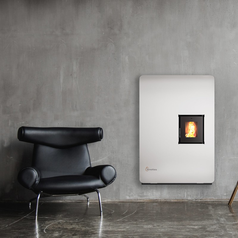 Stufa a pellet ermetica TermoVana Wave 8.0 Plus Rossa 7kW Termovana - 6 Stufa a pellet ermetica TermoVana Wave 8.0 Plus Rossa 7kW Termovana - 6