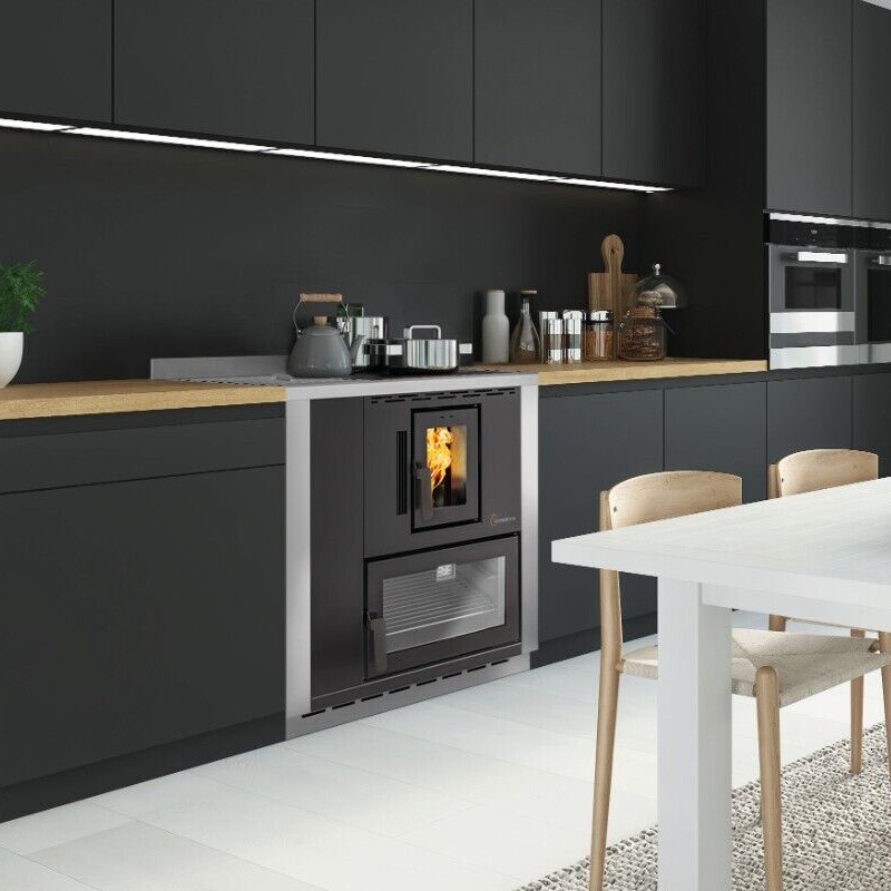Cucina a pellet da incasso TermoVana Desyré 9.0 Bianca canalizzabile 1 motore, 8,8kW Termovana - 4 Cucina a pellet da incasso TermoVana Desyré 9.0 Bianca canalizzabile 1 motore, 8,8kW Termovana - 4