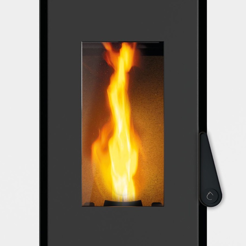 Stufa a pellet ermetica TermoVana King 14 Grafite Opaco canalizzabile, 12,6kW Stufa a pellet ermetica TermoVana King 14 Grafite Opaco canalizzabile, 12,6kW