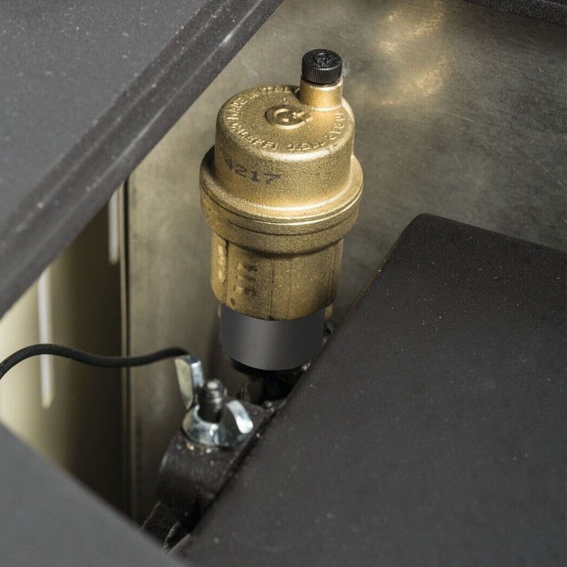 Stufa a pellet Idro TermoVana Pegaso 26.0 rivestimento metallo tortora, 24kW Termovana - 2