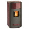 Stufa a pellet Idro TermoVana Pegaso 26.0 rivestimento maiolica rossa, 24kW Stufa a pellet Idro TermoVana Pegaso 26.0 rivestimento maiolica rossa, 24kW