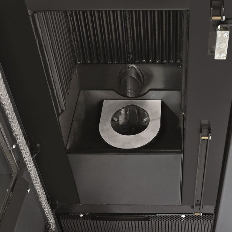 Stufa a pellet Idro TermoVana Pegaso 33.0 rivestimento metallo tortora, 30.5kW Termovana - 3 Stufa a pellet Idro TermoVana Pegaso 33.0 rivestimento metallo tortora, 30.5kW Termovana - 3